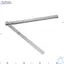 Công cụ đo độ dày DAYBREAK, Bộ đồng hồ đo cảm biến phạm vi 0,02mm đến 1mm bằng thép không gỉ, Công cụ đo khoảng cách dài 200mm chính xác Ứng dụng hàn