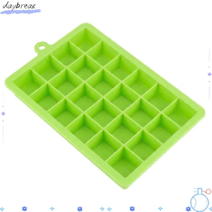 DAYBREAK 2 Khay Đá Silicon, Nắp Có Thể Tháo Rời 24 Khoang Máy Làm Đá Vuông, Khay Làm Đá Dễ Dàng Có Thể Tái Sử Dụng Có Nắp Làm Nước