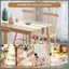1 Chiếc Boho Table Runner Cream & Brown Farmhouse Table Runner Với Tua Rua Để Trang Trí Nhà