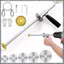Máy cắt ống bên trong cho ống nhựa Pvc có tay cầm và bánh xe cắt Grit, Hướng dẫn đo độ sâu cắt có thể điều chỉnh 7 Inch