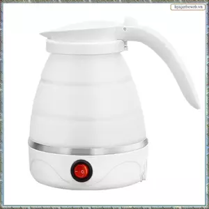 Ấm đun nước điện silicon di động dành cho du lịch -, Làm nóng nhanh, Tự động tắt, phích cắm 0,6L UK
