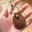 < Honeyba > Thích hợp cho hộp đựng móc khóa bằng da AirTag Định vị thẻ truy cập PU đẹp