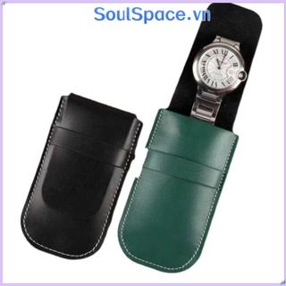 SOULSPACE Túi Đựng Đồng Hồ, Da PU Flip Cover Phụ Kiện Đồng Hồ, Trang Sức Di Động Lưu Trữ Đồng Hồ Túi Quà Tặng Đồng Hồ Túi Bảo Quản