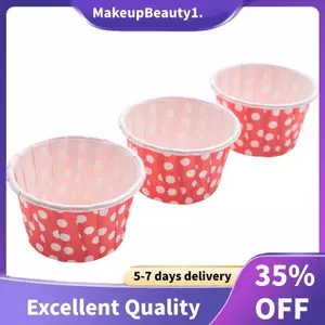 100X Giấy Cupcake Lót Muffin Kẹo Đai Ốc Ăn Nhẹ Chống Mỡ Món Tráng Miệng Nướng Cốc Màu Sắc:: 3.8cm * 3cm * 5cm