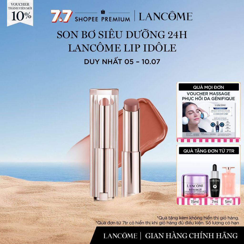 Son Bơ Siêu Dưỡng 24H Lancome Lip Idôle