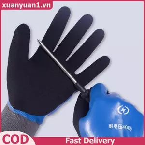 XUAN Găng Tay Cách Nhiệt Chống Điện Bảo Vệ An Ninh Găng Tay Cao Su Điện Làm Việc Chống Trơn Trượt Bảo Vệ Găng Tay Cách Nhiệt VN