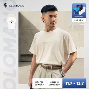 Áo thun cao cấp LIO, BST LET'S GẤU, chất liệu Cotton 2C đứng form, thoáng mát - POLOMANOR