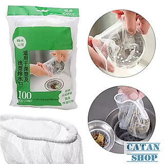 Túi 100 lưới lọc rác bồn rửa chén giúp cho bồn rửa chén không bị nghẽn tắc do rác GD457-LuoiLR100