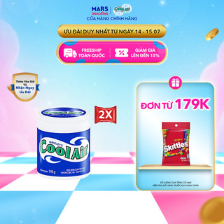 Combo 2 hũ kẹo Sing-gum Cool Air hương bạc hà - khuynh diệp hũ 90 viên