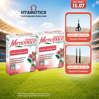 Combo 2 Hộp TPBVSK MENOPACE Hỗ Trợ Cân Bằng Nội Tiết Tố Nữ 30 Viên Vitabiotics