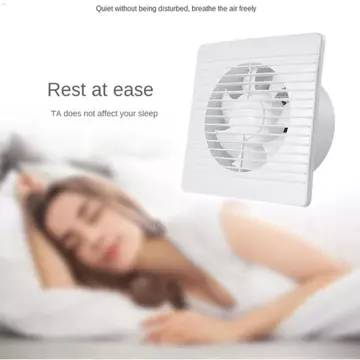 Quạt Hút Điện, Quạt Hút Luồng Không Khí Mạnh Tiếng Ồn Thấp, Kích Thước Chung Tắt Tiếng Nhà Ở Bền Đẹp Quạt Thông Gió Mạnh Mẽ Không Gian Trong Nhà