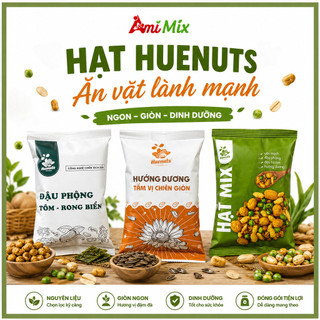 Hạt HueNuts Mix 3 Vị – Đậu Phộng, Rong Biển & Hướng Dương Giòn Ngon Bổ Dưỡng
