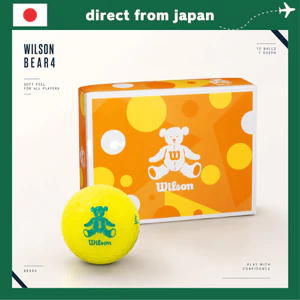 Bóng Golf Wilson BEAR4 Nữ – Bóng Golf Mềm Tăng Khoảng Cách – 2 Lớp – Pink / White / Yellow