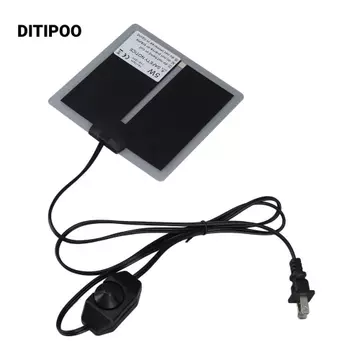Tấm sưởi ấm thú cưng DITIPOO, Thiết kế chống nước Thảm sưởi ấm điện có thể điều chỉnh nhiệt độ, Máy ấm nhanh đa chức năng chạy bằng điện Sử dụng trong nhà Thảm sưởi Terrarium Thảm bò sát