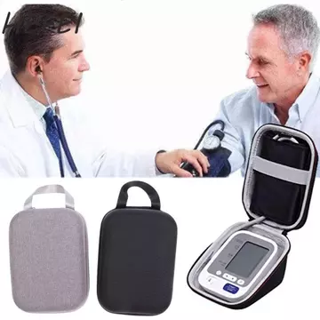 Hộp đựng máy đo huyết áp HEFEI, Túi bảo vệ máy đo huyết áp hình tam giác vỏ cứng, có tay cầm Hộp cứng di động dung tích lớn cho máy đo huyết áp