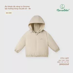 Áo khoác đa năng La Pomme tận hưởng từng chuyến đi - Sợi Ultra Light siêu nhẹ, thấm hút tốt - Bé trai/gái - 6M - 5Y