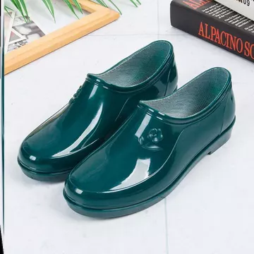 bốt nữ cổ thấp bốt nữ Mùa Xuân Thu Thỏi Giày Đi Mưa Ngắn Nữ Nhà Bếp Giày Đi Mưa Ấm Áp Đế Bằng Chống Trơn Trượt Giày Nước Nữ Chống Mài Mòn Thấp @ -