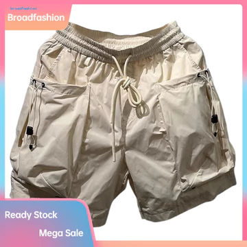 [br] Quần Short Nam Đa Năng Nhẹ Nam Quần Short Nam Mùa Hè Quần Short Hàng Hóa Nam Co Giãn Eo Dây Rút Có Thể Điều Chỉnh Nhẹ Thoáng Khí Ống Rộng Hop Dạo Phố Ngắn Cho Nam