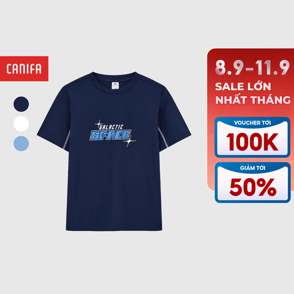 Áo phông active bé trai có hình in | Wicking CANIFA 2TS26S006