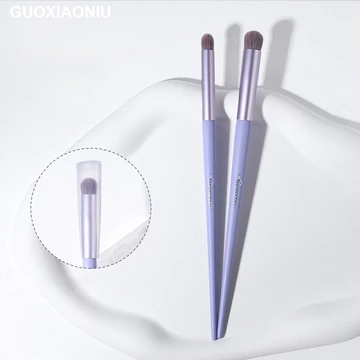 GUOXIAONIU Milkshake cọ môi tím có nắp, cọ son môi, thuốc nhuộm quầng, kem che khuyết điểm son môi đầu tròn, cọ cầm tay đặc biệt dành cho nghệ sĩ trang điểm.