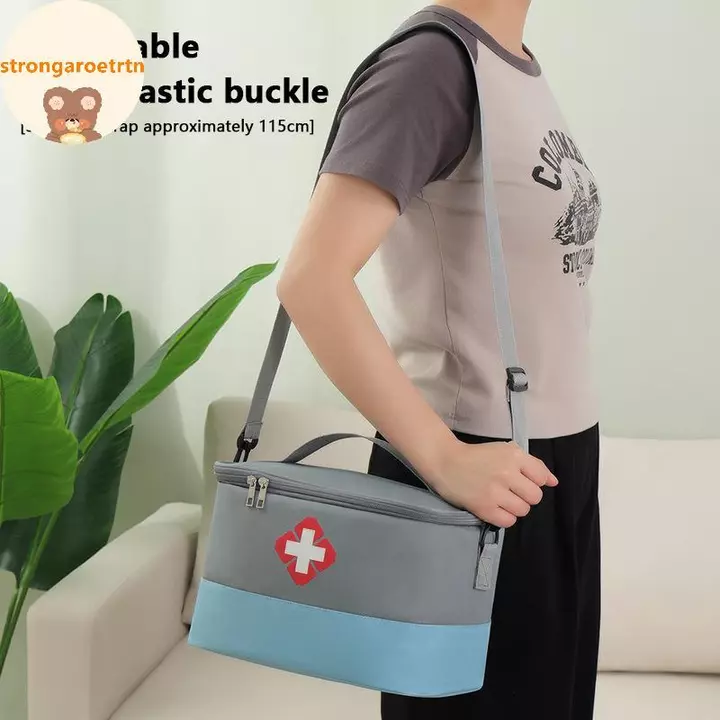 Strongaroetrtn Dung Tích Lớn Túi Bảo Quản Thuốc Di Động Bộ Y Tế Gia Đình Bộ Sơ Cứu Túi Sinh Tồn Túi Khẩn Cấp Cho Ô Tô VN