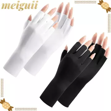 Găng Tay Chống Nắng MEIGUII, Đèn Led Bảo Vệ Ngón Tay Da Móng Tay Găng Tay Vẽ Móng Tay, Nhiều Màu Sắc Chống Tia UV Móng Tay Bảo Vệ Bức Xạ Chống Móng Tay Nghệ Thuật Găng Tay Nữ
