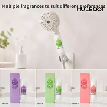 Bộ lọc đầu vòi hoa sen HULEQI Vitamin C, Hộp lọc vòi hoa sen thơm chăm sóc da Spa, Bộ lọc áp suất cao Khử clo hóa tạp chất / Máy lọc vòi hoa sen dâu tây