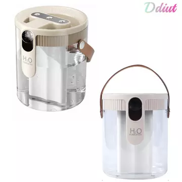 Máy tạo độ ẩm lấp đầy hàng đầu DDIUT, có đèn LED Máy tạo độ ẩm không khí 1,5L, Máy tạo sương mù Máy tạo độ ẩm thông minh di động có thể sạc lại cho phòng ngủ, văn phòng tại nhà
