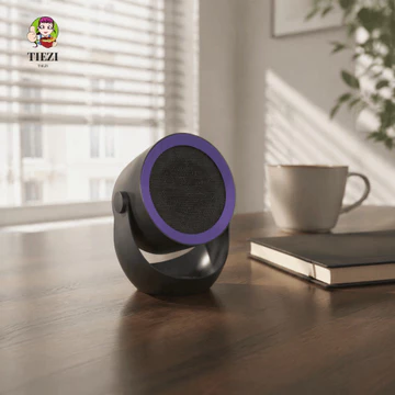 Máy sưởi điện TIEZI, Máy sưởi không gian gắn tường có thể điều chỉnh 2 tốc độ, Máy tính để bàn đa năng Tiếng ồn thấp Máy sưởi di động Mini văn phòng