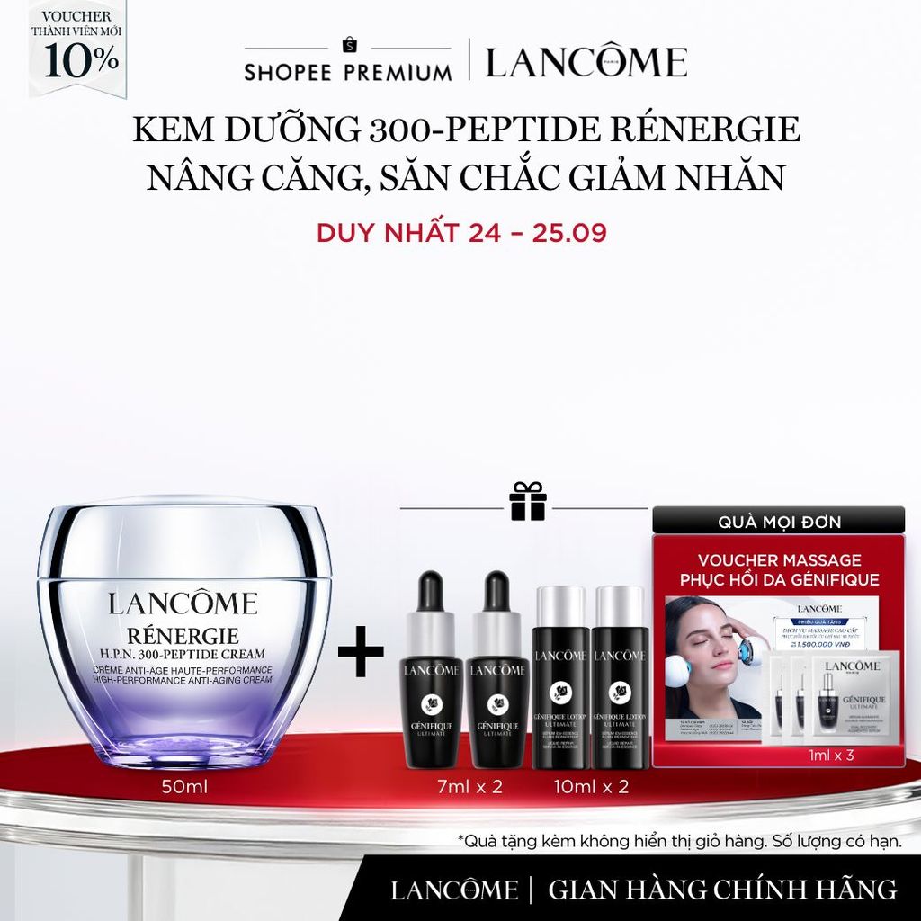 Kem Dưỡng Lancome 300-Peptide Rénergie Chống Lão Hoá & Nâng Căng, Săn Chắc 50ml