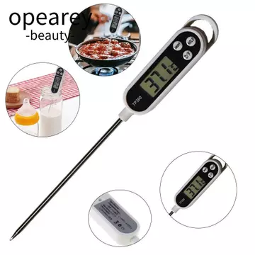 Nhiệt kế thực phẩm kỹ thuật số OPEAREY, Nhiệt kế thịt có đèn nền đầu dò dài, Phạm vi nhiệt độ -50°C đến + 300°C Chất lỏng nhiệt kế nhà bếp điện tử đọc tức thì không thấm nước