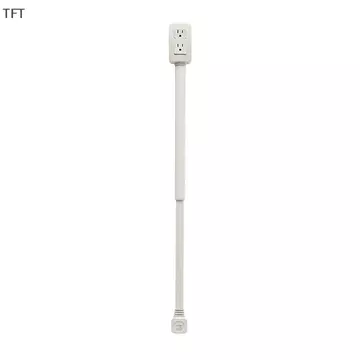 (FTT) Ổ cắm điện Mở rộng 2 ổ cắm 180 ° xoay kéo dài chiều dài không đục lỗ dây điện mở rộng ổ cắm mới