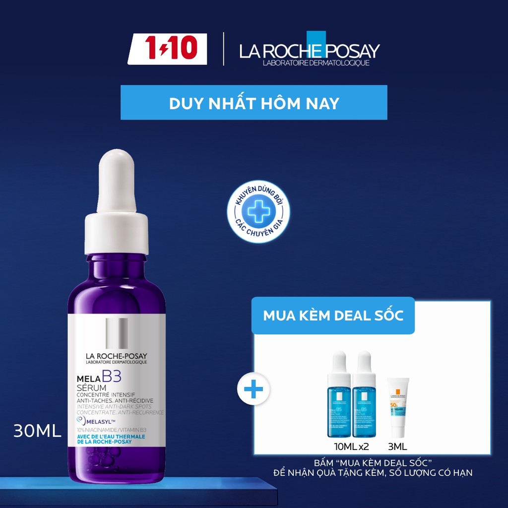 Dưỡng chất giảm thâm nám và dưỡng sáng toàn diện La Roche-Posay Mela B3 serum 30ml