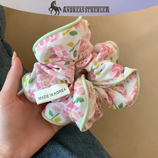 Onetimingfine Thời Trang Hàn Quốc Hoa Scrunchies Nữ Cô Gái Tóc Co Giãn Dây Cao Su Phụ Kiện Dây Buộc Tóc Dây Mũ Đội Đầu VN