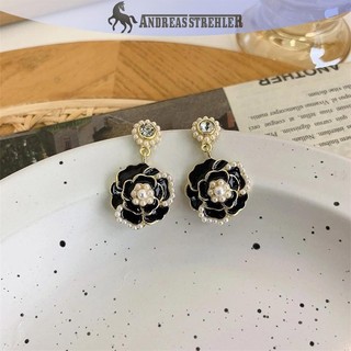 Onetimingfine 1 Cặp Bông Tai Thời Trang Phiên Bản Hàn Quốc Tính Khí Đơn Giản Kim Cương Giả Hoa Ngọc Trai Tai Móng Tay Bông Tai Nữ Trang Sức VN