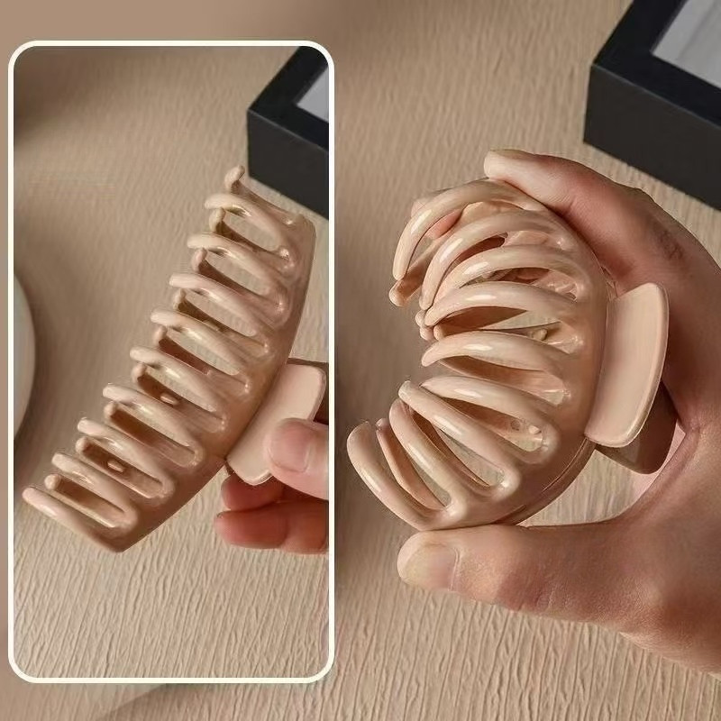 Kẹp Cá Mập Silicon Mềm Không Sợ Rơi 2026 Mới Kích Thước Lớn Tóc Và Kẹp Kích Thước Lớn Cho Nữ Lưng Đầu Kẹp Tóc Cua