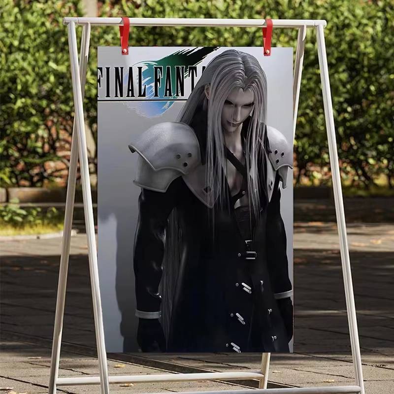 F-Final Fantasy Poster T-Tafa Cloud Sephiroth Game Anime Poster Canvas Tranh Treo Tường Nhà Phòng Khách Phòng Trò Chơi Nhà Để Xe Nghệ Thuật Treo Tường