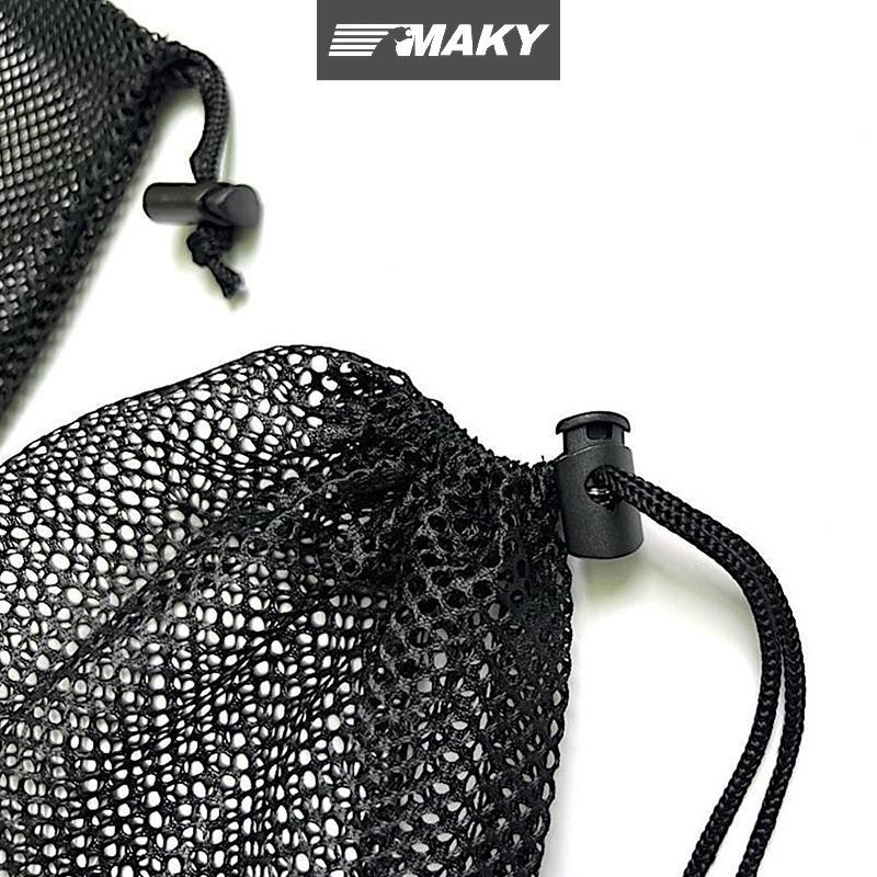 Newwellknownepic Đen Trắng Lưới Dây Rút Túi Bảo Quản Đa Năng Du Lịch Gia Đình Hoạt Động Ngoài Trời Túi Giặt Stuff Sack VN