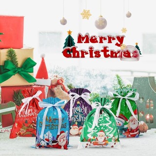 3 Túi Quà Giáng Sinh Dây Rút, Túi Quà Tặng Bằng Giấy, Quà Tặng Trang Trí Bền Đẹp Cho Lễ Kỷ Niệm Ngày Lễ, Túi Quà Nhiều Màu Di Động Cho Trẻ Em