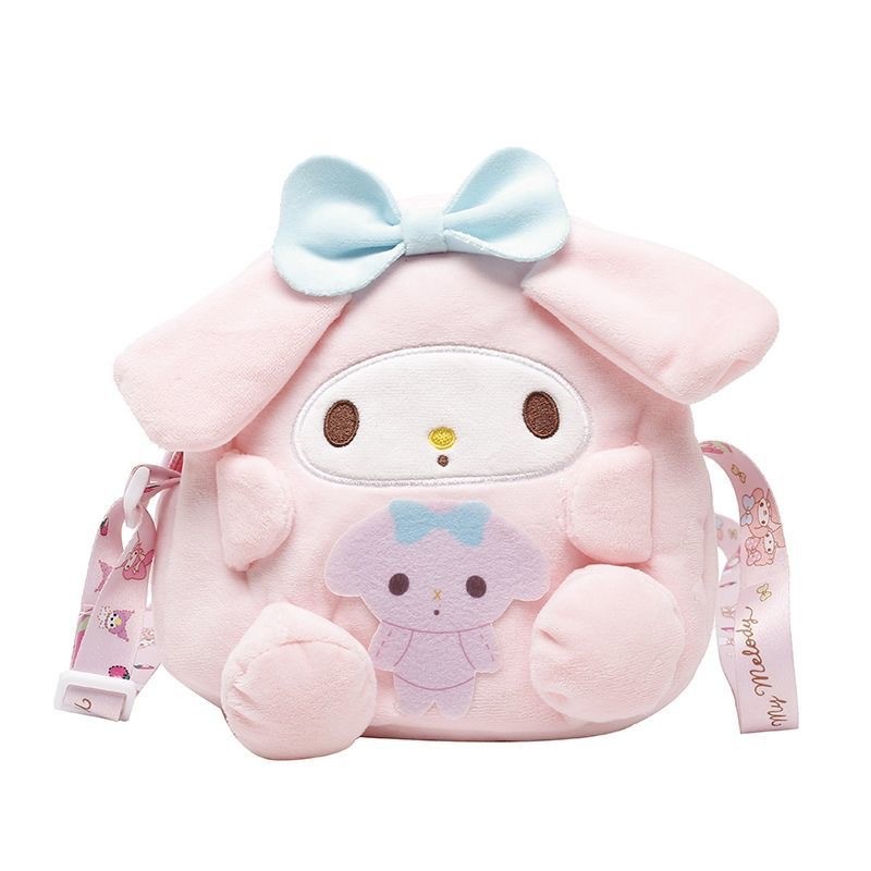 Mới Kuromi Sang Trọng Túi Mùa Hè Búp Bê Dễ Thương Túi Pudding Chó Trẻ Em Hoạt Hình Mặt Dây Chuyền Túi