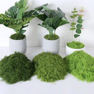 Rêu giả trang trí, rêu nhân tạo phủ gốc cây, decor tiểu cảnh sân vườn giống thật dạng sợi nhiều màu-GIOVA