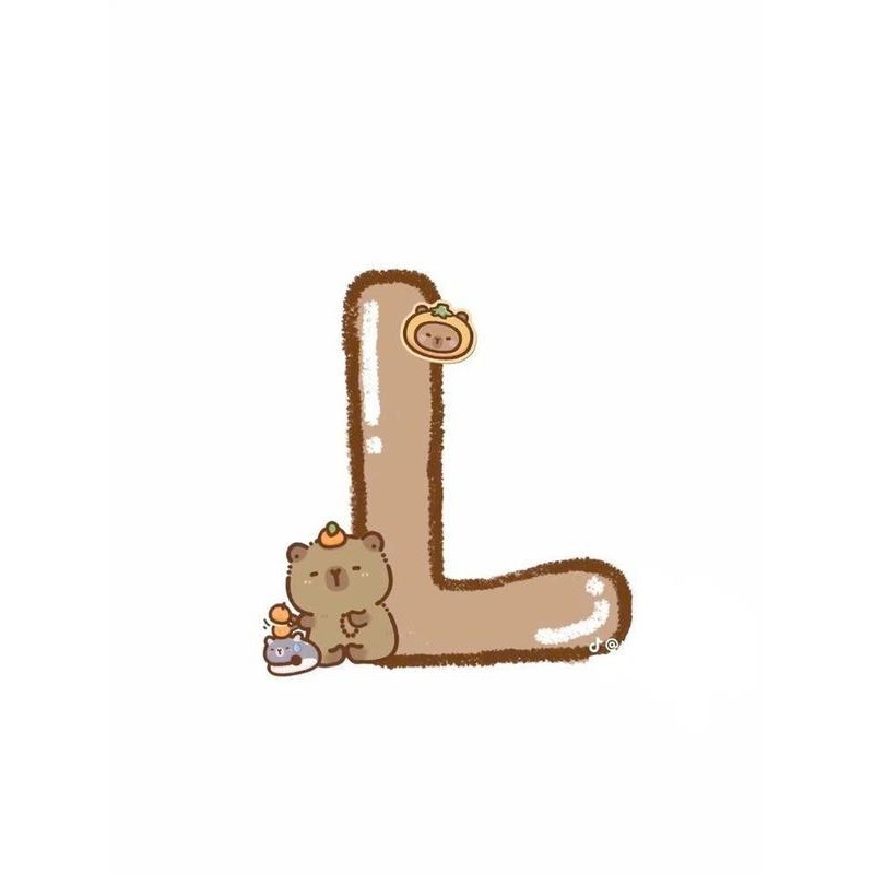 ( CAPYBARA ) Móc khóa chữ  sIÊU CUTE làm quà tặng cho người bạn yêu thương