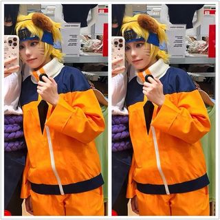 Trang phục cosplay Naruto Uzumaki, đầy đủ đạo cụ, phù hợp sân khấu và biểu diễn