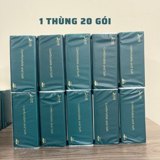 Thùng 20 gói Giấy ăn cao cấp LaiYa, gói lớn - siêu dai, mềm mịn