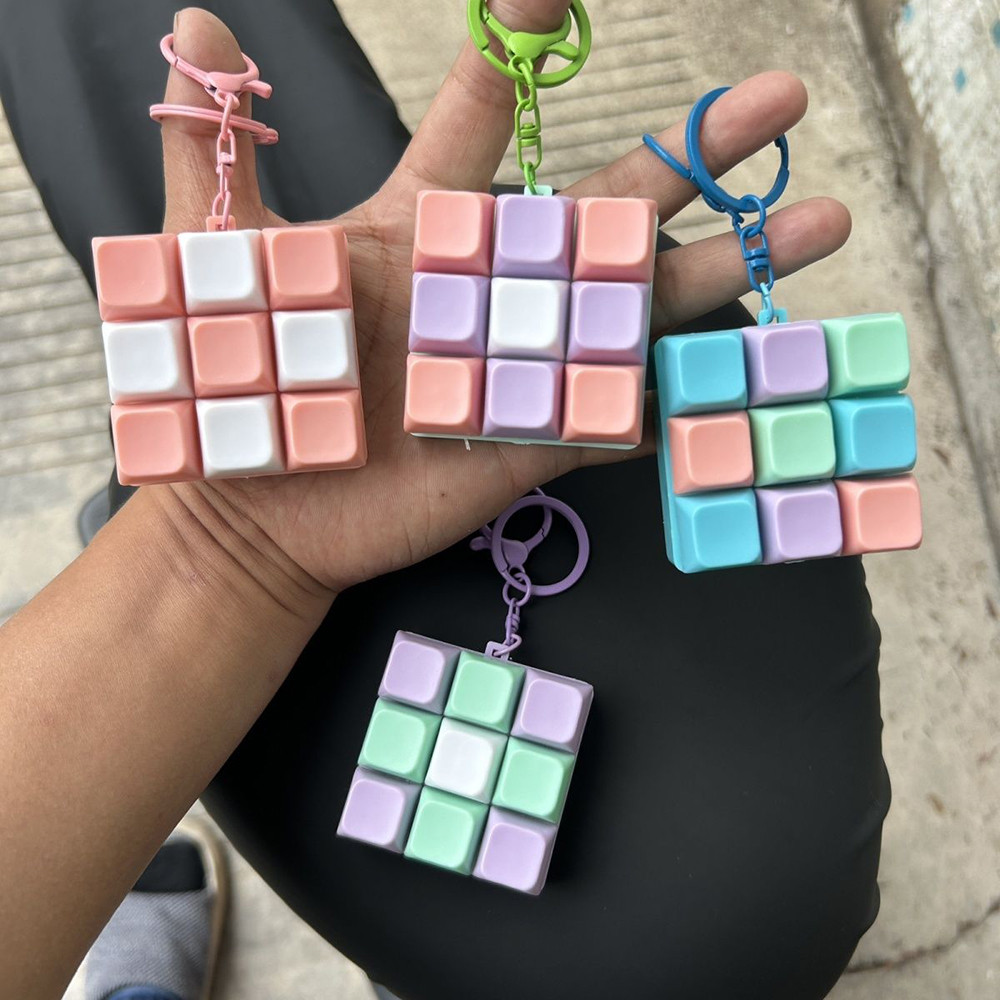 Bàn Phím Di Động Bàn Phím Cơ Fidget Móc Khóa Giảm Căng Thẳng Lo Âu Đồ Chơi Móc Khóa Pendent Cho Trẻ Em Người Lớn