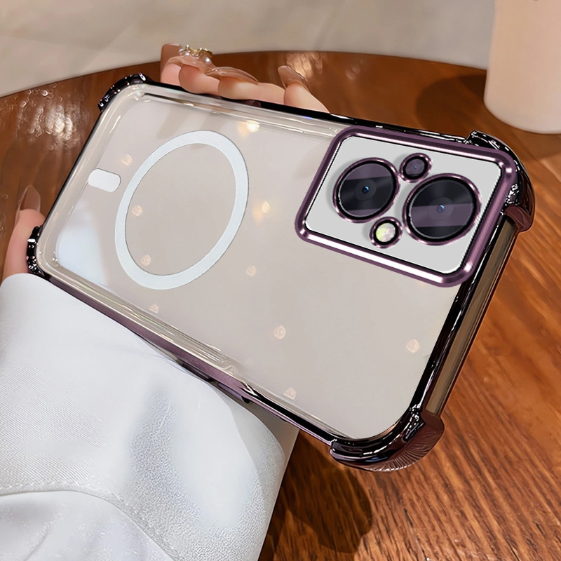 Ốp điện thoại 8Z 5G Reno 7 8 5G Reno8 PRO 5G Vỏ mềm Vỏ chống sốc bằng silicon Thiết kế mới Thẩm mỹ trong suốt với từ tính không dây SJBSWX11