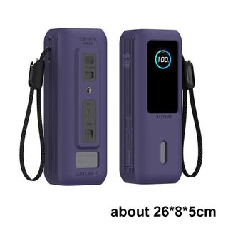 Vỏ bảo vệ bộ sạc METALWRK, Hộp đựng silicon chống rơi, Chống sốc di động có dây buộc Bộ sạc điện thoại linh hoạt cho du lịch Anker Zolo 165W