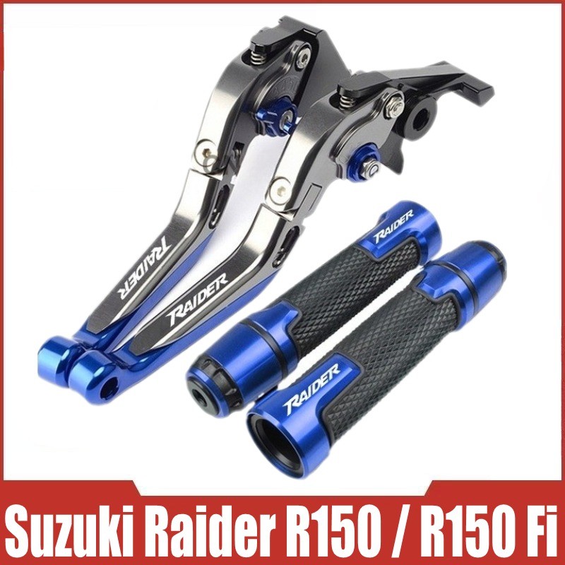 Dành Cho Xe Suzuki Raider R150 / R150 Fi Sửa Đổi Hợp Kim Nhôm CNC 6 Tầng Có Thể Điều Chỉnh Có Thể Gập Lại Phanh Ly Hợp Đòn Bẩy Với Tay Cầm Tay Cầm Bộ Keo Phụ Kiện Xe Máy