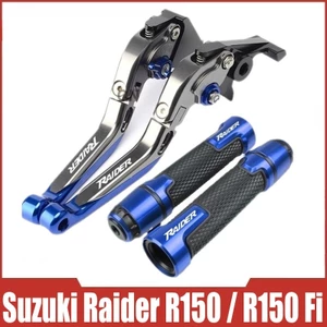 Dành Cho Xe Suzuki Raider R150 / R150 Fi Sửa Đổi Hợp Kim Nhôm CNC 6 Tầng Có Thể Điều Chỉnh Có Thể Gập Lại Phanh Ly Hợp Đòn Bẩy Với Tay Cầm Tay Cầm Bộ Keo Phụ Kiện Xe Máy