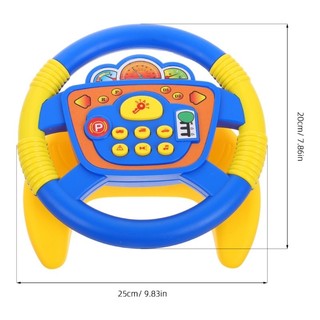 Kids Steering Wheel Toy For Car Passenger Seat With Sound Effects Musical Toy